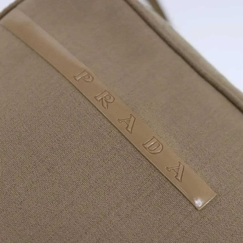 PRADA Sports Shoulder Bag Canvas Beige - Picture 9 of 16